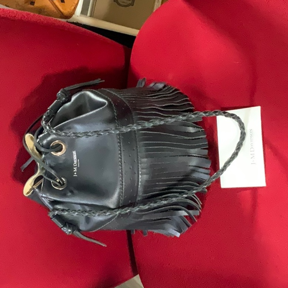 J & M Davidson Fringe Shoulderbag w/dustbag🖤